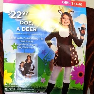 Girls deer costume 4-6